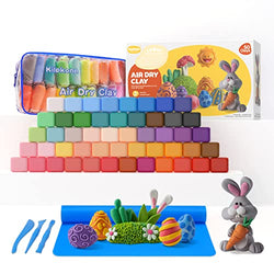 Modeling Clay Kit, 50 Colors Air Dry Clay with Play Mat & 3 Sculpting Tools, Ideal Arts and Crafts Gift for Kids