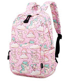 Abshoo Cute Lightweight Kids School Bookbags Unicorn Girls Backpacks With Lunch Bag (Unicorn Pink Set G3)