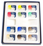 Ronalds Gallery, Professional Watercolor Paint, Set of 12, Full Pan, Made in Europe. Vibrant Colors, Perfect for Artists and Art Painting, Ideal for Watercolor Techniques. Rosa Edition