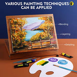Magicfly 24 Colors Gouache Paint, Gouache Tubes Paint (24x18ml/0.6oz), 24 Vibrant Colors, Non Toxic Paints with Storage Box for Beginner, Professional Artist, for Canvas Watercolor Paper