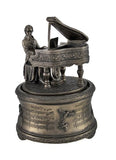 Bronzed Finish Mozart "The Magic Flute' Spinning Music Box