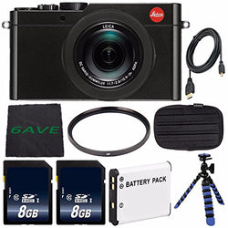 Leica D-LUX (Typ 109) Digital Camera (Black) (International Model) + DMW-BLE9 Replacement Lithium
