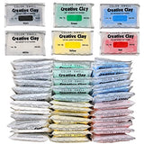 Color Swell Creative Clay Bulk Pack - 80 Packs of 1oz air-Drying Clay for Kids, Adults, classrooms
