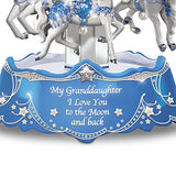 Carousel Music Box with Sentiment for Granddaughter Lights Up by The Bradford Exchange