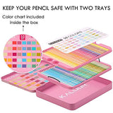SuoLong 50 Colored Pencils Set - Premium Soft Core 5 Unique Neon Colored Pencils No Duplicates Color Pastel Pencils Set for Adult Coloring Books, Artist Drawing, Sketching, (Macaron color)
