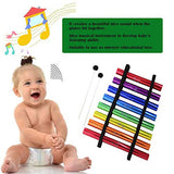 Agirlgle Xylophone for Kids Musical Toy Baby Musical Instruments for Toddlers Zenergy Zen Chime Colorful Bell Xylophone Toy with Child Safe Mallets
