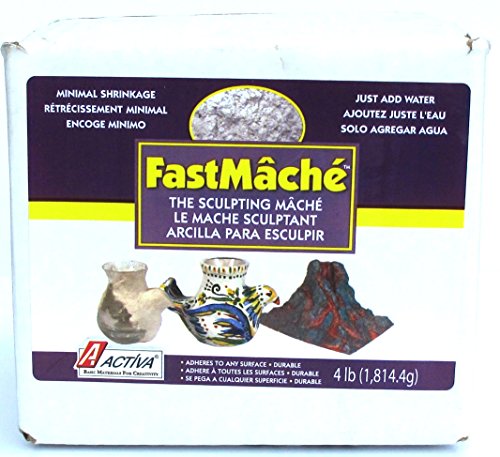 ACTIVA Fast Mache Fast Drying Instant Papier Mache - 4 pounds