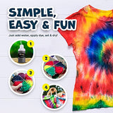 Tie Dye Kit - DIY Tie-Dye Kits with 26 Colorful Tye Dyes and Decorating Supplies for Fabric Design - Tiedye Craft for Kids, Girls, Boys and Adults of All Ages
