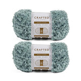Crafted By Catherine Arctic Frost Yarn - 2 Pack (54 Yards Each Skein), Teal Frost, Gauge 6 Super Bulky