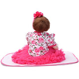 NPKDOLL 22inch 55cm Reborn Baby Doll Soft Simulation Silicone Boy Girl Gift Toy Doll 22inch 55cm Lifelike Gift for Children Pink Sweater Hat Doll