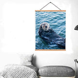Colorful Diamond Paintings California Sea Otter in Morro Bay On The Central C DIY Diamond Painting Kit Magic Diamond Painting Paint by Numbers Arts Craft for Home Wall Decor