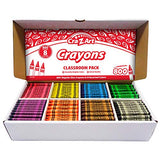 Cra-Z-Art Crayon Bulk Class Pack 800ct 8 Assorted Colors