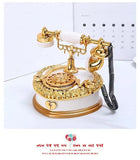MiRUSI Light Luxury Classical Style Creative Dial Old-Fashioned Telephone Music Box Home Decoration Gift