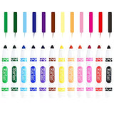 Rarlan Washable Markers Bulk, Markers for Kids, Classpack, 12 Colors,14 Boxes, 168 Count