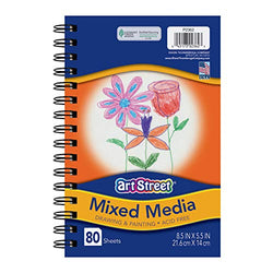 Arteza Mixed Media Pad (5.5x8.5 in, 60 Sheets, 180 Gsm)