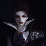 BJD Doll, 1/3 SD Dolls 24 Inch 19 Ball Jointed Doll DIY Toys with Full Set Clothes Shoes Wig Makeup, Best Gift for Girls - Undead Judge Howell