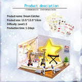 WYD Dreamcatcher Boy Band Model Concert Instrument Assembly House 3D Miniature Doll House Wooden Kit DIY Assembly Creative Gift