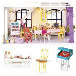 Rolife Wooden Dollhouse Kit Craft for Teens Festival Gift for Party Time
