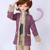 MEESock 5Pcs BJD Boy Dolls Clothes Shirt + Vest + Coat + Shorts + Socks for 1/4 SD Doll (Only Clothes, No Dolls and Other Accessories)