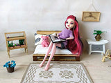 Miniature Pallet Bed, Dollhouse Furniture 1:6 scale Sofa with Mattress Pillows