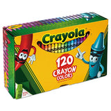 Crayola 526920 Crayola Crayons w/Sharpener 120/BX Ast