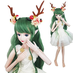 Green Deer 1/3 BJD Doll Spirit Demon Girl 24inch 60cm 19 Ball Jointed Dolls Baby Doll Toy Gift
