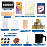 YRYM HT Candle Making Kit for Adult - Easy to Make Candle Soy Wax Gift Kit Include Wax, Candle Dyes, Fragrance Oil, Candle Tins & More Gift Set