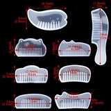 FineInno 8 Packs Resin Silicone Comb Molds DIY Casting Mold Epoxy Resin Molds (Comb)