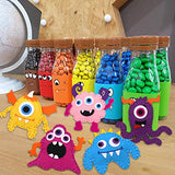 CiyvoLyeen Little Monsters Sewing Craft Kit for Children Adopt A Monster Felt Plush DIY Sewing Art Kids Educational Toys Monster Bash Craft Gift for Beginners Set of 8