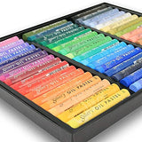HASHI Oil Pastels (48 Colors) + HASHI Chalk Pastel Holder (2pcs 1set)