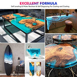 34 OZ. Epoxy Resin - Crystal Clear Epoxy Resin Kit for Art Coating & Casting Jewelry River Table Countertop Cheeseboard Tumbler Wood Canvas Painting UV Resistant & Food Safe Craft Resin Starter Kit