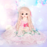 1/6 Bjd Doll Sd Doll 26cm 10.2 Inches Simulation Doll Full Set -with Clothes, Wig, Shoes, Birthday Children's Day, A