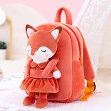 Lazada Toddler Backpack for Kids Girl Toys Fox Animal Plush Backpacks Baby Girl Gifts Age 2+ Brown