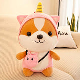 CASAGOOD Cute Squirrel Stuffed Animal Cosplay as Pink Unicorn Plush Toys Soft Squirrel Toy in Unicorn Costume, Great Plushies Toys Stuffed Animals for Kids ,10 Inch