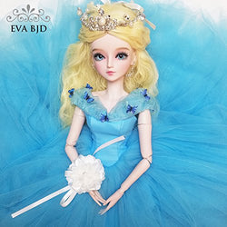 Cinderellas' Ball 1/3 SD Doll 24" Jointed Gift Girl Bjd Doll + Makeup + Full Set