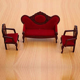 Doll House Accessories, Dollhouse Couch Dolls House Furniture, 1:12 Doll House Furniture for Home Kids