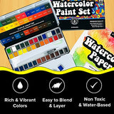 Professional Watercolor Paint Set of 36 Water Colors High Quality Water Colors for Adult Paints Kit Color Pallet 36