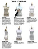 Female Dress Form Padding System for Professional Dress Forms (12 Piece Kit)