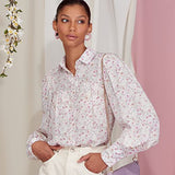 Simplicity Misses' Blouse Sewing Pattern Kit, Code S9467, Sizes 6-8-10-12-14, Multicolor
