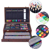 165 Piece Deluxe Art Creativity Set with 3 Drawing Pads,1 Wooden Drawing Easel with Drawer, Art Supplies, Painting & Drawing Set That Contains All The Additional Supplies You Need to Get Started