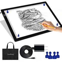 A3 Magnetic Light Pad - Portable Tracing Light Box for Drawing - Professional Light Table with 4 Magnets, 0.27“ Ultra-Thin Light Board with a Matching Bag & USB Cable for Diamond Painting, X-ray View