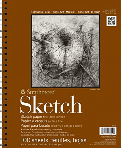 Strathmore STR-455-5 100 Sheet Sketch Pad, 14 by 17"