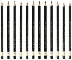 Koh-I-Noor Toison d'Or Graphite Pencil Artist Set, 8B-2H Degrees, 12 Pencils Per Tin, 1 Each