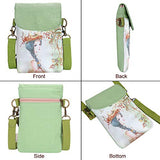 Veediyin Abaddon Crossbody Bags Canvas Small Cute Cell Wallet Bag Phone Purse with Shoulder Strap coin purse Candy Bag (girl)