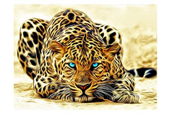 Mobicus 5D DIY Diamond Painting by Number Kits，Leopard(12X16inch/30X40CM)