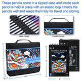 H & B Sketch Pad and Pencil Set 100 pcs Sketching Pencils Set with Sketch Book Drawing Sets for Adults with Watercolor Pencils, Sketching Pencils for Artists,Begineers and Kids