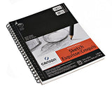 Canson Artist Series Universal Paper Sketch Pad, for Pencil and Charcoal, Micro-Perforated, Side