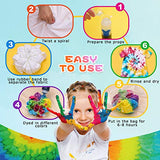 Joyjoz Tie Dye Kit for Kids and Adults, 18 Colors Fabric Dye Set with 36 Bags Pigments, Rubber Bands, Gloves, Apron, Table Covers, DIY Arts and Crafts Kit for Clothing, Shirt, Shoes, Party Supplies