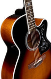 Takamine EF450C Thermal Top Acoustic-Electric Guitar Brown Sunburst