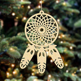Wooden Hanging Ornaments Kits to Paint 40 PCS Wooden Dream Catchers Kit for Kids Girls, Unfinished Wood for DIY Crafts Christmas Ornaments Hanging Decorations Wood Slices Home Decor